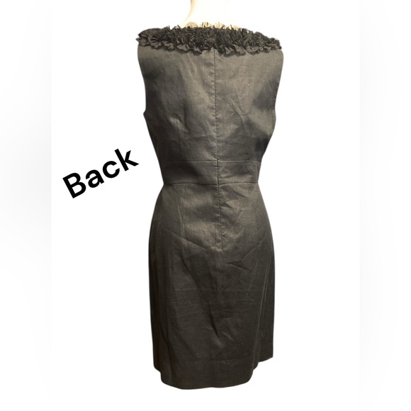 Taylor Black V-Neck Sleeveless Sheath cocktail Dress - Picture 5 of 9